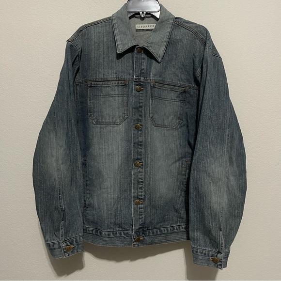 Clockhouse Men’s Denim Jean Jacket Size XXL Button Front w/ Pockets - Picture 1 of 12